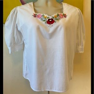 Embroidered top